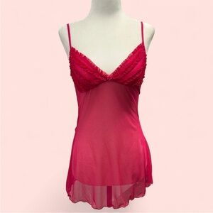 Sheer Pink Babydoll Lingerie